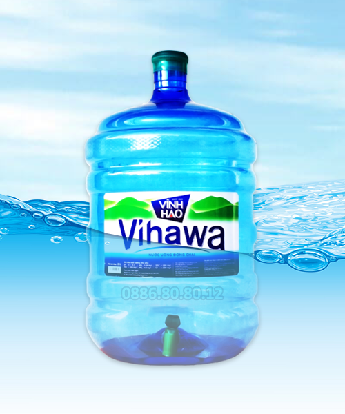Nước uống đóng chai Vihawa 20 lít Bình vòi
